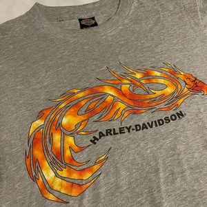 Harley-Davidson Motorcycles Firebird Gray T-shirt